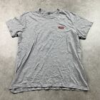 Levi’s Red Tab Slim Fit Grey Red Tshirt Size L P2p 21”