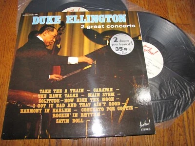 DUKE ELLINGTON - 2 GREAT CONCERTS - IMPORT FESTIVAL RECORDS DOUBLE LP - Image 1 of 3