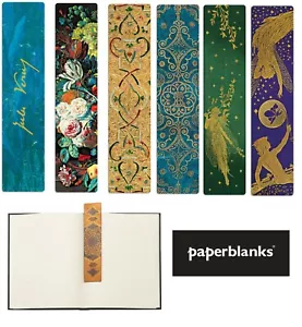 Paperblanks Lesezeichen bookmark bedruckte Pappe 4cmx18,2cm - Picture 1 of 45