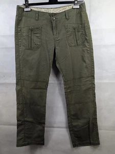 Lucky Brand Jeans Women's pants Size 14/32  Mid-Rise Straight green flap pockets - Picture 1 of 8