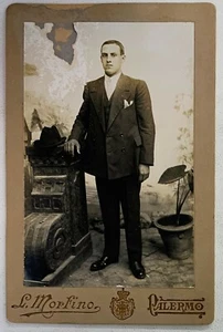 07701 Foto d'epoca 090 - Uomo in posa - Morfino Palermo anni 30 - Picture 1 of 4