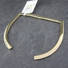 14K Vermeil Sterling Flat D Cuff Bracelet 6.5 Inches Simone I Smith