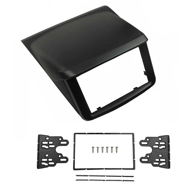 Stereo Fascia Dash Panel 2 Din Frame Trim Kit For Mitsubishi Pajero L200 08-16 - Image 1 of 4