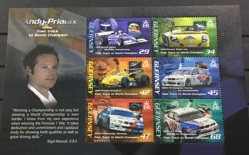 GUERNSEY #910a. ANDY PRIAULX AND CARS USED IN WORLD TOURING CAR CHAMPIONSHIP. - Image 1 of 1