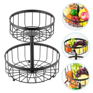 Snack Storage Basket Dessert Organizer Bowl Fruit Platter Trays - Picture 1 of 12