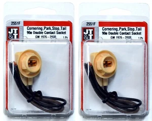 JTT Wire 2551F Female Pigtail Socket 194 168 License Plate Tag Light Harness EO - Picture 1 of 6