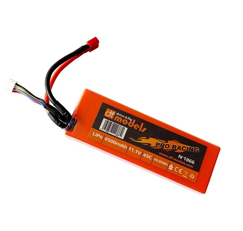 DF-Models 1866 Lipo Akku 11,1 Volt - 4500mAh, 45C - eckig - Bild 1 von 1
