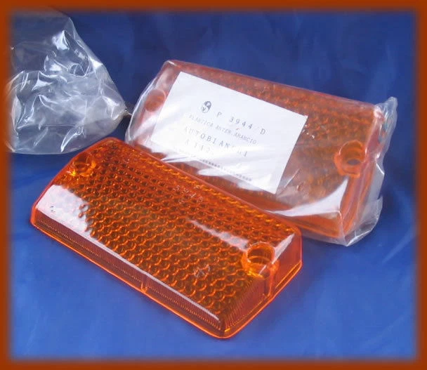 AUTOBIANCHI A112 I° SERIES - 2 Vorderleuchten Glas  Front Lenses - Bild 1 von 1