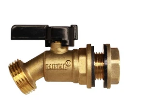 RBS005-R Bucket/Container/Rain Barrel Brass Spigot/Ball Valve LF RAINPAL  - Picture 1 of 9