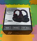 WallarGe Wireless Headphones for TV Watching with 5.8GHz RF Transmitter Charging