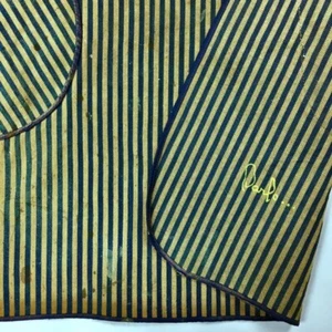 1910s Signed Extra RARE Barely Used INDIGO STRIPED WORKMAN’S Railman DENIM APRON - Picture 1 of 9