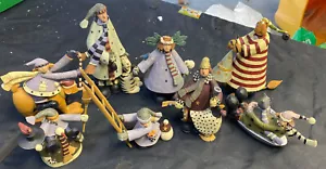 Set 8 gebrauchte Longaberger Williraye Studiofiguren Urlaub kostenloser Versand - Bild 1 von 24