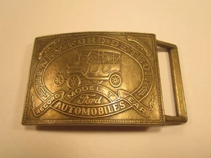Hebilla de cinturón vintage HENRY FORD Detroit MODELO T [Y113A4] - Imagen 1 de 2