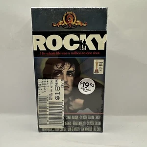 New Sealed 1988 Silver Cover Rocky VHS Video Tape Sylvester Stallone MGM UA - Imagen 1 de 6