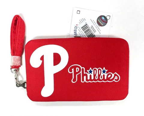 Philadelphia Phillies Smart Wristlet Cell Phone Wallet Case - New Cover