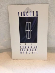 1990 LINCOLN TOWN CAR CONTINENTAL MARK VII SHOWROOM BROCHURE "NOS" 8 PAGES - Bild 1 von 5