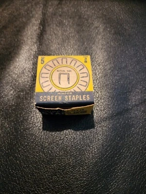 window screen/wire colth staples no.5 holland mfg co. Made in the usa. 3/8 inch - Image 1 of 4