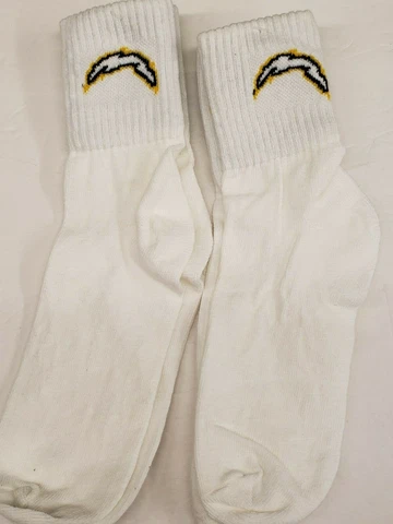 NFL San Diego Chargers Ladies Socks Size: 9-11 (2 Pair) New Cover