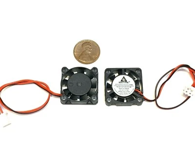 ENDLESSPARTS 2 Pieces 5v Fan mini 25mm x 7mm 2pin 2507 dc mini micro brushless cooling A30