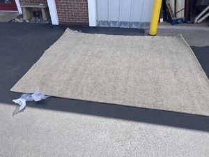 Crate & Barrel Arden Rug Natural Tan Wool Rug 8x10 new old stock floor model See - Picture 1 of 13