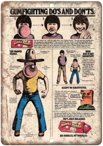 Hubba Bubba Vintage Gum Ad 12" x 9" Reproduction Metal Sign N438 - Picture 1 of 1