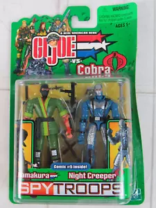 G.I. Joe vs. Cobra Kamakura vs Night Creeper SPY Troops 2003 Hasbro 3 3/4 in NEW - Picture 1 of 6