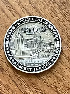 Moneda Desafío Policía Hollywood Oficina de Campo F66 Servicio Secreto Los Ángeles L.A. - Imagen 1 de 2