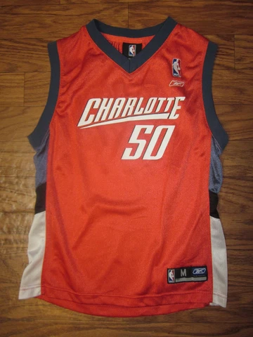 Reebok NBA Bobcats Charlotte #50 Emeka Okafor Jersey Shirt Kid's M(10-12)"NWOT" Cover