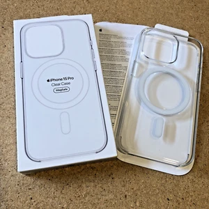 Genuine Apple iPhone 15 Pro Clear Transparent Case MagSafe Cover A3129 MT223ZM/A - Picture 1 of 9