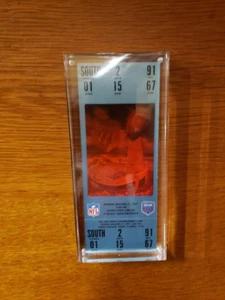 1991 Super Bowl XXV Ticket Stub | New York Giants v Buffalo Bills in Lucite - Picture 1 of 2