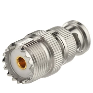 SO239 (PL259) To BNC Male RF Adaptor for Radio Scanner and Transceiver - Picture 1 of 3