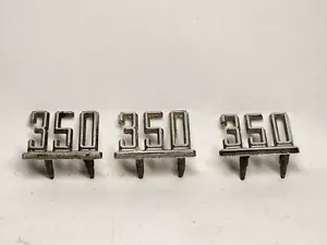 Juego 3 x 60 Chevy Chevelle El Camino 350 OEM Guardabarros Letras Insignia Emblema Logo - Imagen 1 de 8