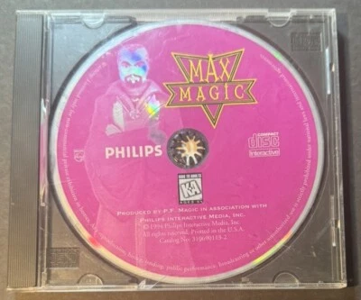 Max Magic (Philips CD-i, 1994) No Slip Cover -Cover Good Cond Free Media Ship US - Image 1 of 4