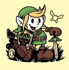 NEU Legend of Zelda Link Disney Mickey Mouse Mashup Damen/Junioren MEDIUM Shirt - Bild 1 von 3