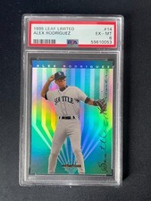 GEM MINT 1995 Leaf Limited #14 Alex Rodriguez Baseball Card PSA 6 LOW POP 2