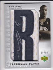 2006-07 Upper Deck Chronology #116 Kyle Lowry RC Auto 39/99 Letterman Patch "R"