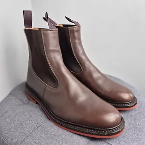 Trickers 'Stephen' Brown Leather Chelsea Boots Dress Shoes UK 10 - Picture 1 of 19
