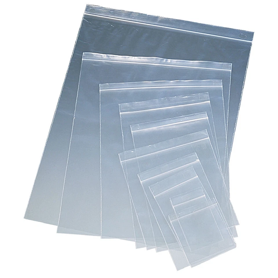 10 x 10 x .002 Zip Lock Zipper Top ReClosable Poly Bags [ 15,000 ea ] - 15 Cases - Image 1 of 1