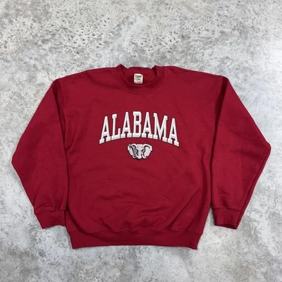 Alabama Crimson Tide Sweatshirt Mens Red NCAA Football Pullover Crewneck Fleece - Image 1 of 4