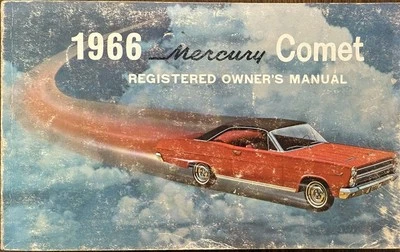 Mercury Comet 1966 manual del propietario registrado original Capri Caliente Cyclone Foto 1 de 4