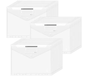 Agoer 42 Stück Dokumententasche A4, Breitere Größen Dokumentenmappe zum Abheften - Bild 1 von 1