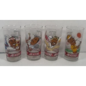 Bicchieri da collezione Portland Trail Blazers vintage 92-93 Dairy Queen - set di 4 - Foto 1 di 9