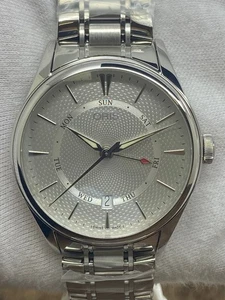 Reloj automático para hombre Oris Artelier Pointer día fecha 01 755 7742 4051 esfera plateada - Imagen 1 de 10