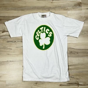 VTG Boston Celtics T-shirt Hardwood Classics Majestic White Size M Style 1130 - Picture 1 of 15