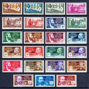 FRANZÖSISCH ÄQUATORIALAFRIKA — SCOTT 80/117 — 1940-41 FRANCE LIBRE — MH — SCV 120 $ - Bild 1 von 2