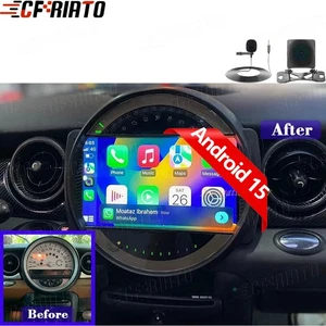 2+32GB Car Stereo Radio for BMW Mini Cooper R56 R60 2007-2013 Android 15 CarPlay - Picture 1 of 20