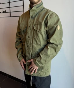 DDP Vintage Men Fjallraven Fjällräven Outdoor Jacket Hooded Olive Green Size 52 - Picture 1 of 16