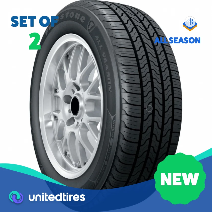 Set of (2) New P 185/65R15 Firestone All Season 88T - Imagem 1 de 1