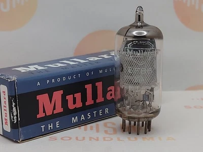 1 件马自达 EF86 6267 网格板 O-getter - Mullard 标签 - Bruxelles 1967 - NOS+ — 第 1/4 张图片