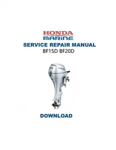 Manual de servicio Honda BF15D BF20D | PDF | DESCARGA - Imagen 1 de 11